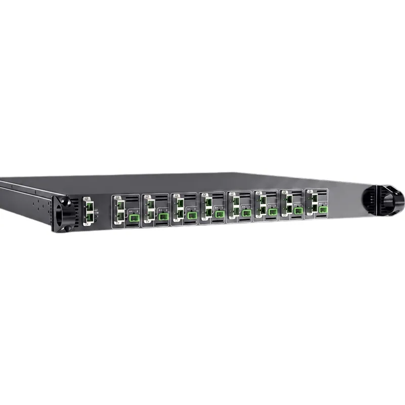 Secondary Hub / 8 Remotes / 48V DC Power / SC/APC Duplex Fiber / 17.5" (444 mm) Rackmount / 2-Year Warranty