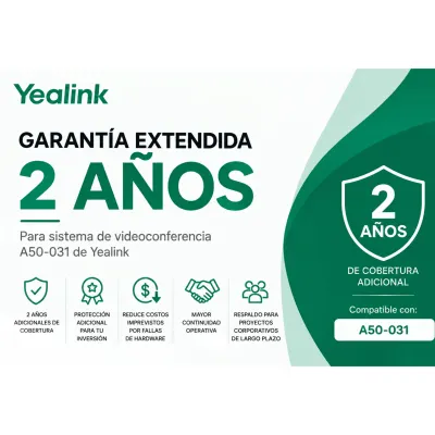Garantía Extendida de 2 años para Sistema A50-031 de Yealink