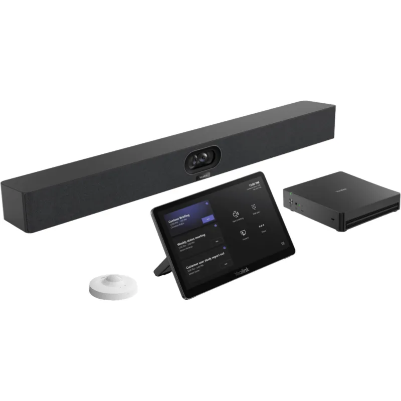 Sistema de Videoconferencia Yealink MVC-S40-C5U para Microsoft Teams Rooms en Salas Pequeñas y Medianas con SmartVision 40 de Doble Cámara 48 MP y Funciones Avanzadas de IA