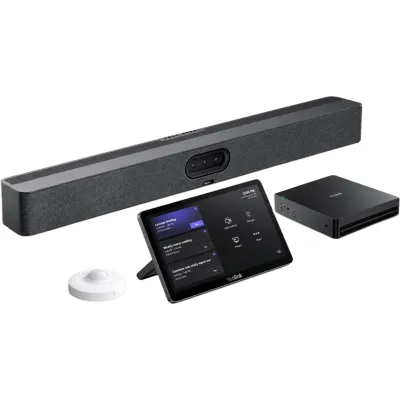 Sistema de Videoconferencia Yealink MVC-S50-C5U para Microsoft Teams Rooms en Salas Medianas y Grandes con MeetingBar A50 de Triple Cámara 50 MP y Funciones Avanzadas de IA
