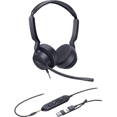 Audífonos Yealink UH42 SE Dual USB C/A con Cancelación de Ruido por IA para Llamadas y Videoconferencias