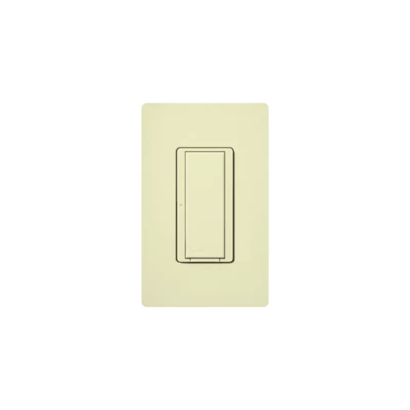 Switch de pared inalámbrico on/off de doble voltaje 120/277 V para iluminación o motores, sin cable neutro, sistema RadioRA 2