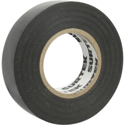 Cinta para aislar negra de 19 mm x 18 metros / Fabricada en PVC / Adhesivo acrílico.