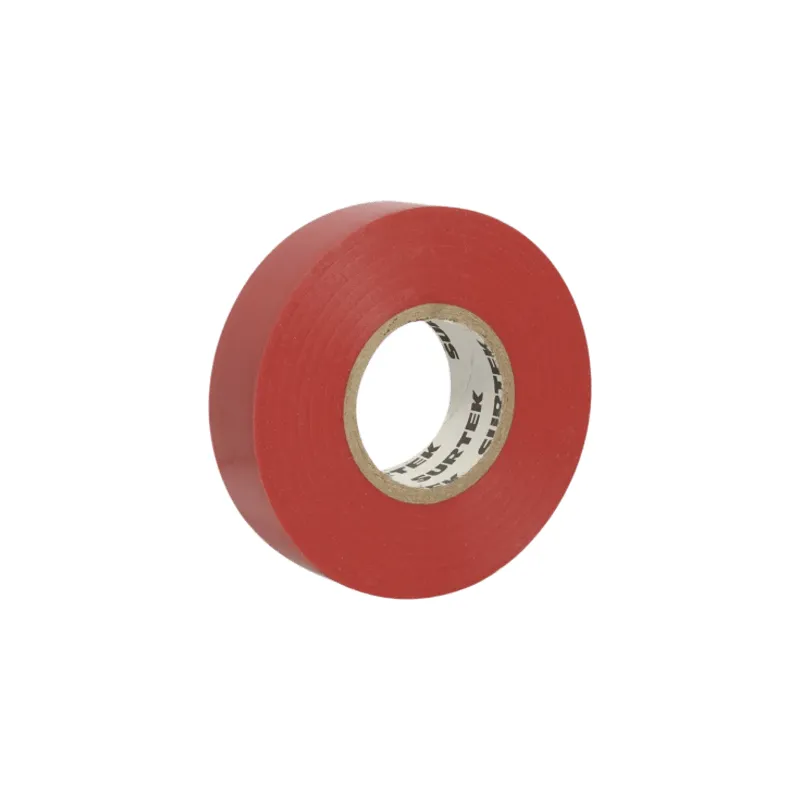 Cinta para aislar color Rojo de 19 mm x 18 metros / FabriTitulo:*cada en PVC / Adhesivo acrílico.