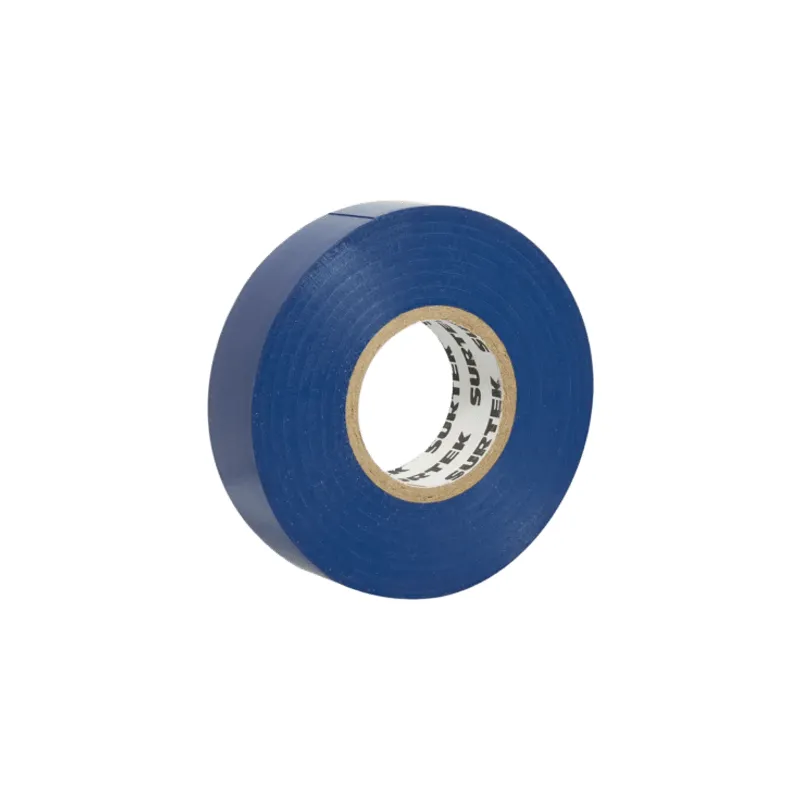 Cinta para aislar color Azul de 19 mm x 18 metros / Fabricada en PVC / Adhesivo acrílico.