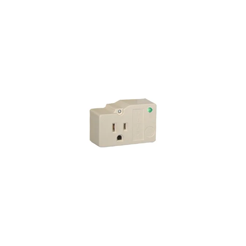 Protector Plug Pared / 120 VCA 15 A / 40,000 A / LED Diagnóstico / Transformadores de Alarma