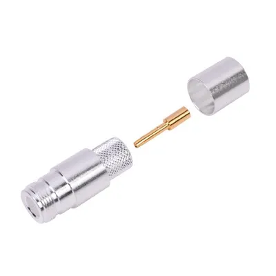 Conector N Hembra de Anillo Plegable para LP600, LMR-600, 7977A, CNT-600.