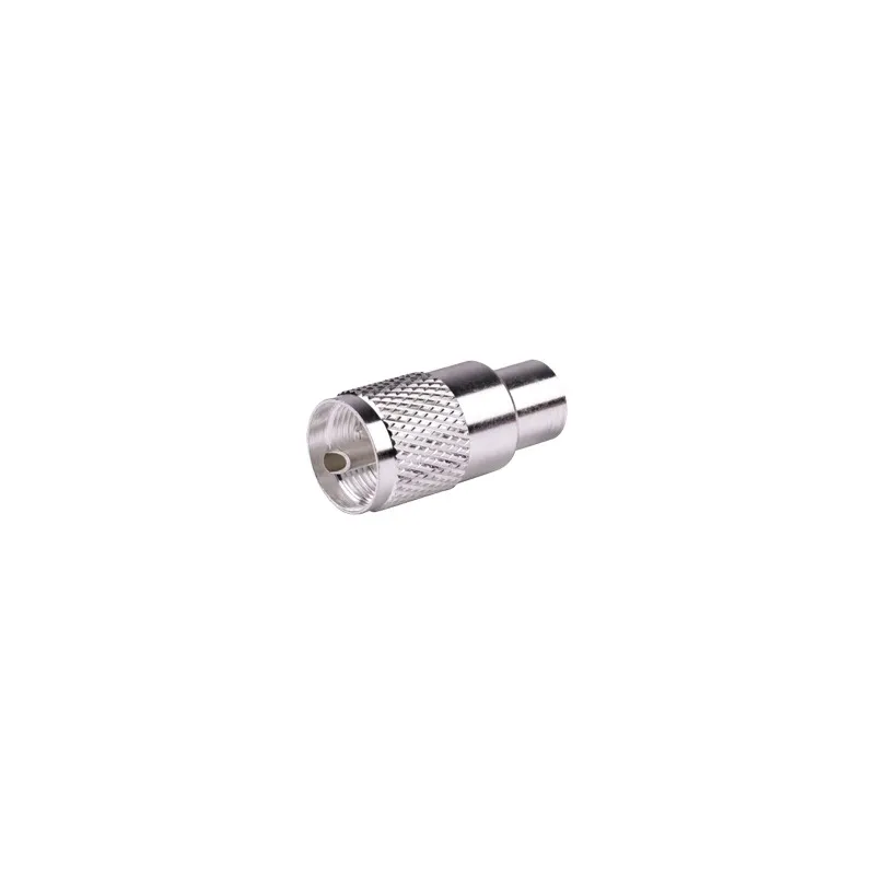 Conector UHF Macho (PL-259) para Cables RG-8/U, RG-8U-SYS, 8237, 8267, 8268, 9913, CTN-400, 7810, 8214, 7810A, RFLASH-1113, LMR-400, Plata )/ Plata/ Teflón.