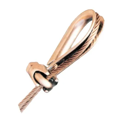 Abrazadera tipo perro o nudo, para cable de 1/4".