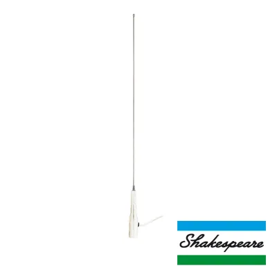 Antena Marina VHF SHAKESPEARE 5244-E / Látigo Acero Inoxidable / 3 dB / 50 W / Cable RG-58 4.5 m (15 ft) / 1.12 m (3.7 ft) / Banda Marina VHF