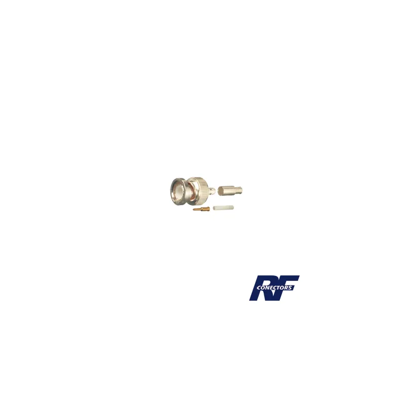 Conector BNC Macho de Anillo Plegable para Cables RG-316/U, BELDEN 84316.