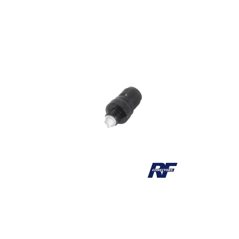 Adaptador en Línea, de Conector TNC Hembra a FME Hembra, Niple Europeo, Níquel/ Oro/ Teflón.