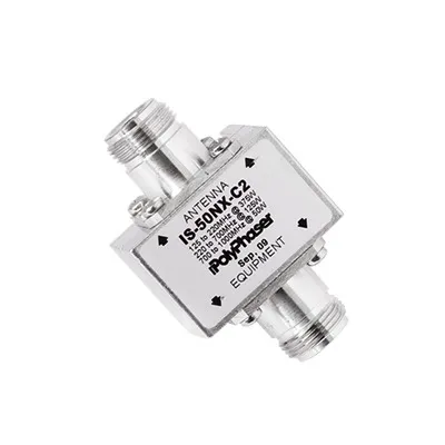 Protector Coaxial RF / 125-1000 MHz / 50 Ω / Conectores N Hembra / Ceja Lateral / 50 kA