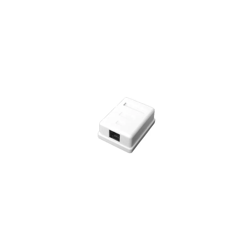 Caja de Pared con 1 Puerto Keystone, Incluye Jack Cat5e