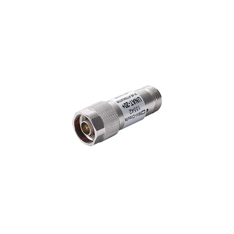 Atenuador en Línea de 20 dB, 0.5 W, Conectores N Macho-Hembra, CD-6 GHz.