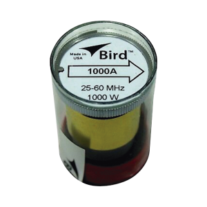 Elemento de Potencia en linea 7/8" a 1000 Watt para Wattmetro BIRD 43 en el Rango de Frecuencia de 25 a 60 MHz