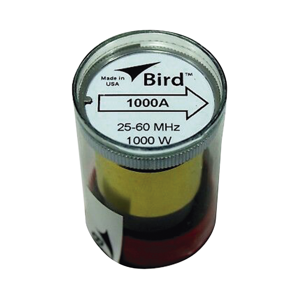 Elemento de Potencia en linea 7/8" a 1000 Watt para Wattmetro BIRD 43 en el Rango de Frecuencia de 25 a 60 MHz