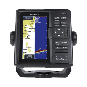 Plotter de Navegación GPSMAP 585 Plus / Pantalla 6" WVGA / Sonar CHIRP 600W / ClearVü Scanning Sonar / Compatible GPS-GLONASS-BeiDou / Quickdraw Contours / 2 Ranuras SD / IPX7 / Multiidioma