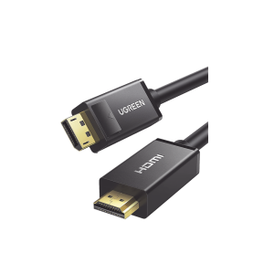 Cable DP Macho a HDMI Macho | Longitud 5 Metros (16.40 Pies) | Soporta 4K@30Hz | Soporta 3D | Cobre Esta?ado 28AWG | Blindaje Interno M?ltiple | Transmisi?n Unidireccional | Bot?n de Liberaci?n | Chip de ?ltima Generaci?n.