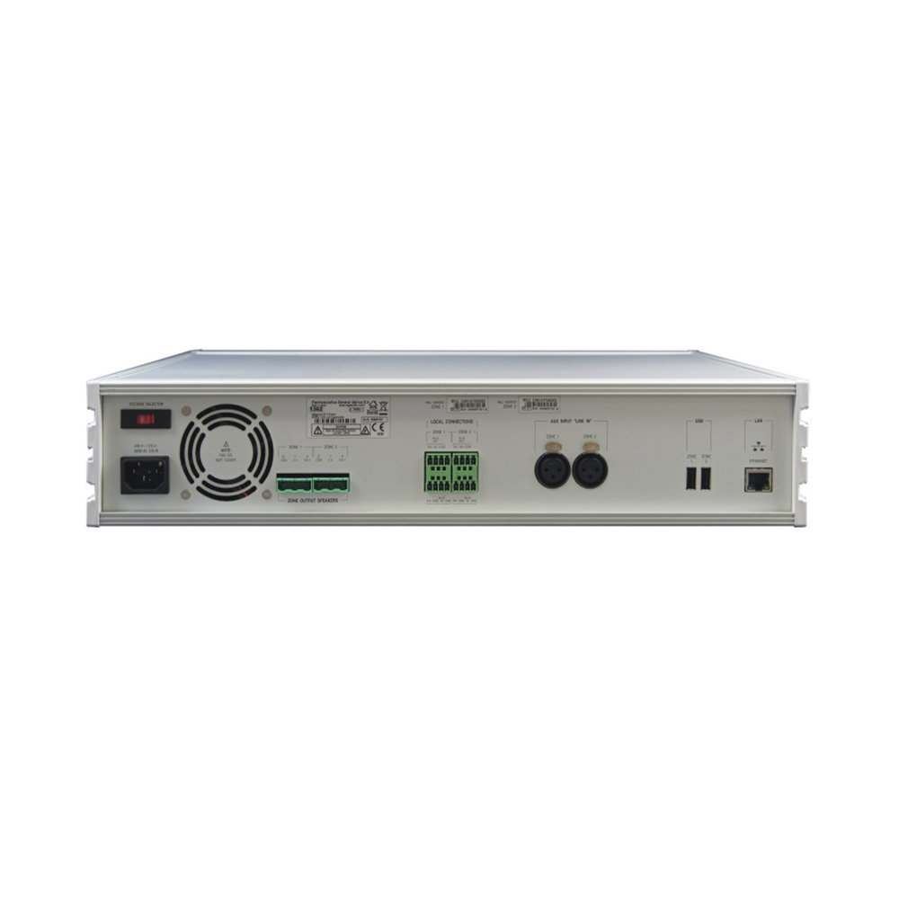 ETAPA DE POTENCIA DIGITAL 2x120W 100V MILLENNIUM IP CON CONECTIVIDAD IP LAN, SUPERVISON, CALIDAD DE SONIDO HQ PARA 2 ZONAS, EN FORMATO RACK 2U - Image 2