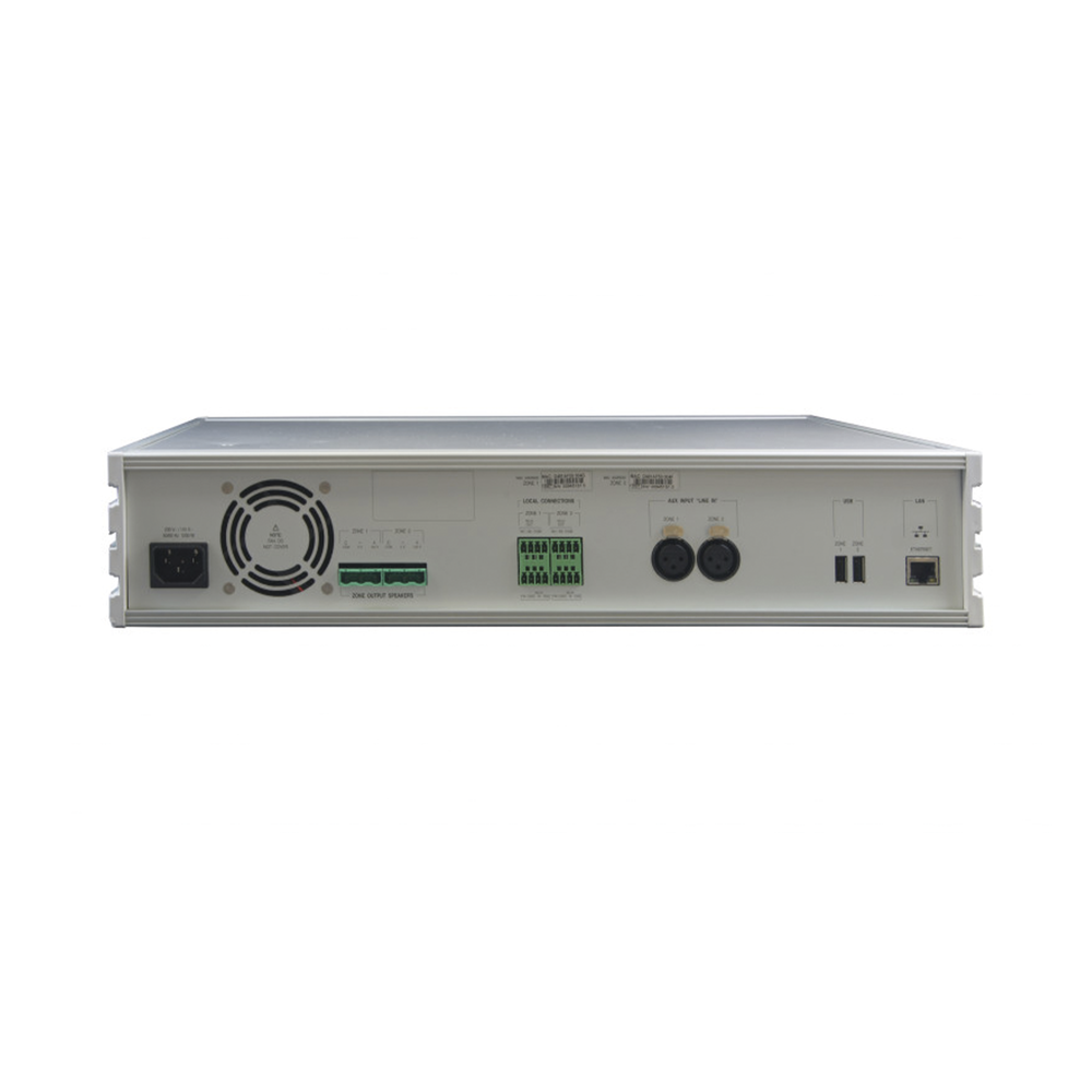 ETAPA DE POTENCIA DIGITAL 4x120W 100V MILLENNIUM IP CON CONECTIVIDAD IP LAN, SUPERVISON, CALIDAD DE SONIDO HQ PARA 4 ZONAS, EN FORMATO RACK 2U - Image 3