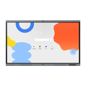 Pantalla Interactiva WAFX-P Series 65" 4K UHD / Android 15 EDLA / Octa-core CPU / 48MP Cámara Integrada / 8 Micrófonos Far-Field / 50 Puntos Touch IR / Wi-Fi 6 / 16GB RAM / 128GB Almacenamiento / Bocina 20W