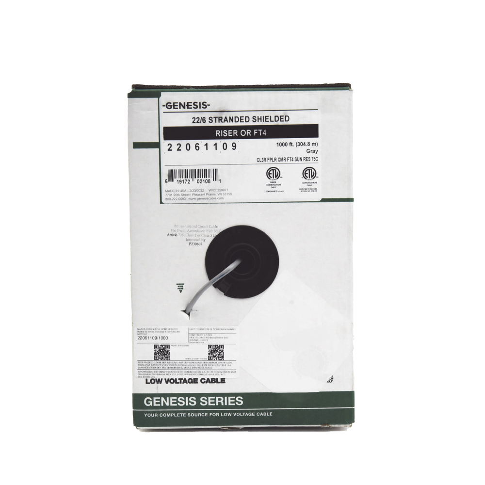 Bobina de 305 Metros (1000 Pies) de Cable / 6 x 22 AWG Blindado / Riser / Color Gris / Para Aplicaciones de Audio, Seguridad y Control - Image 4