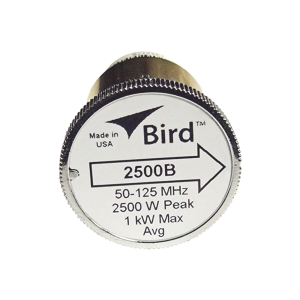 Elemento de Potencia en linea 7/8" a 2500 Watt para Wattmetro BIRD 43 en Rango de Frecuencia de 50 a 125 MHz