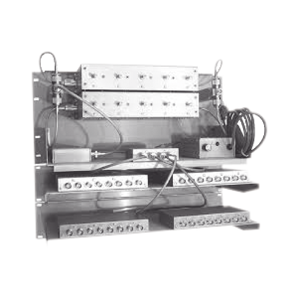 Multiacoplador-Doble Preselector, 300-512 MHz, 25-32 Canales, N/N, 3-4 MHz, 115 Vca / 13.6 Vcc.