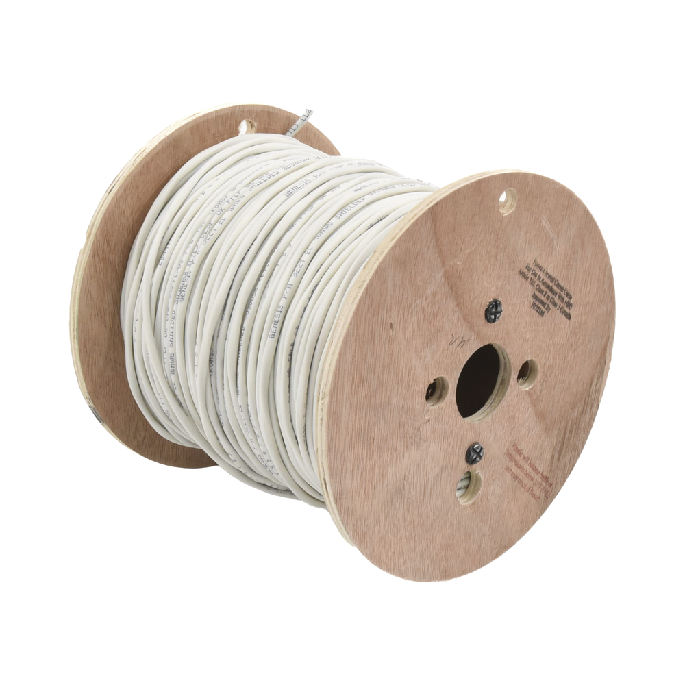 Carrete de 152 Metros (500 Pies) de Cable / 2 x 16 AWG / Blindado / Plenum / Color Blanco / Para Aplicaciones de Audio, Seguridad y Control - Image 4