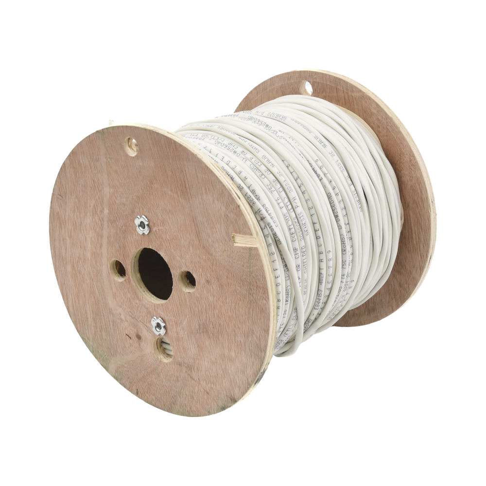 Carrete de 152 Metros (500 Pies) de Cable / 2 x 16 AWG / Blindado / Plenum / Color Blanco / Para Aplicaciones de Audio, Seguridad y Control - Image 3