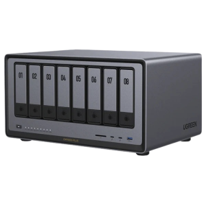 NAS UGREEN NASync DXP8800 Plus / Intel Core i5-1235U 10 Núcleos / 8 Bahías SATA + 2 M.2 NVMe / 2 Puertos 10GbE / Thunderbolt 4 / HDMI 8K / DDR5 Expandible 64GB / PCIe 4.0 x4