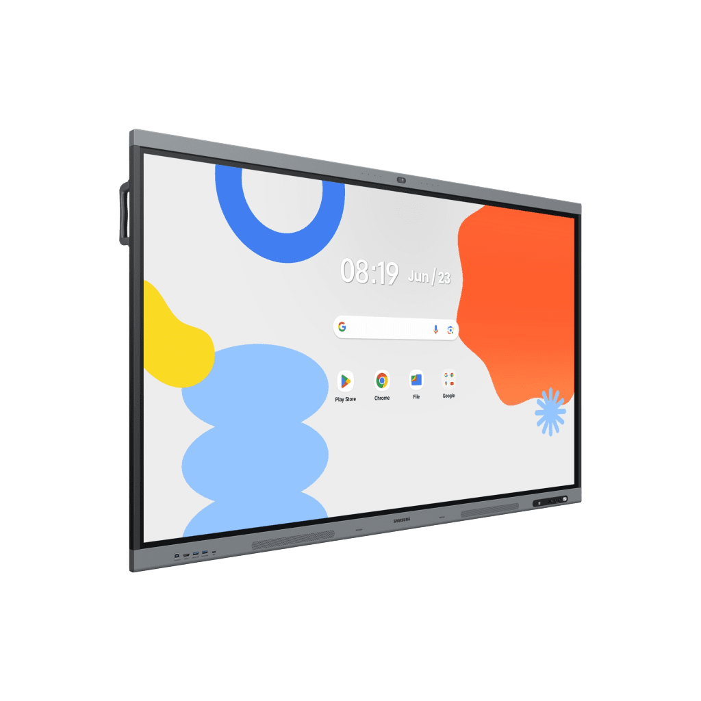 Pantalla Interactiva WAFX-P Series 65" 4K UHD / Android 15 EDLA / Octa-core CPU / 48MP Cámara Integrada / 8 Micrófonos Far-Field / 50 Puntos Touch IR / Wi-Fi 6 / 16GB RAM / 128GB Almacenamiento / Bocina 20W - Image 2
