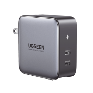 Cargador de 100W serie Nexode / 2 Puertos USB-C de Carga Rápida /Tecnología GaN II +SIC / Power Delivery 3.0 / Quick Charge 4.0 / Chip Confiable y Carga Inteligente / Distribución Inteligente de Energía  / Mayor Eficiencia Ener
