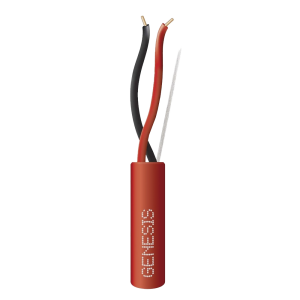 Bobina de 305 Metros (1000 Pies) / Alambre de Cobre / 2 x 16 AWG / Riser / Tipo FPLR, CL3R, C (UL) FT4 / Color Rojo / Para Aplicaciones en Sistemas de Detecci?n de Incendio y Sistemas de Evacuaci?n