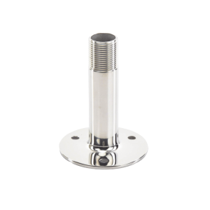 Montaje Recto de Acero Inoxidable / de 4 pulgadas de Alto y 3 de Base / Rosca 1-1/4