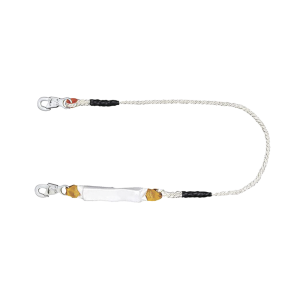 Amortiguador con Cable de Protección de  Nylon y 2 Ganchos de Seguro Doble.