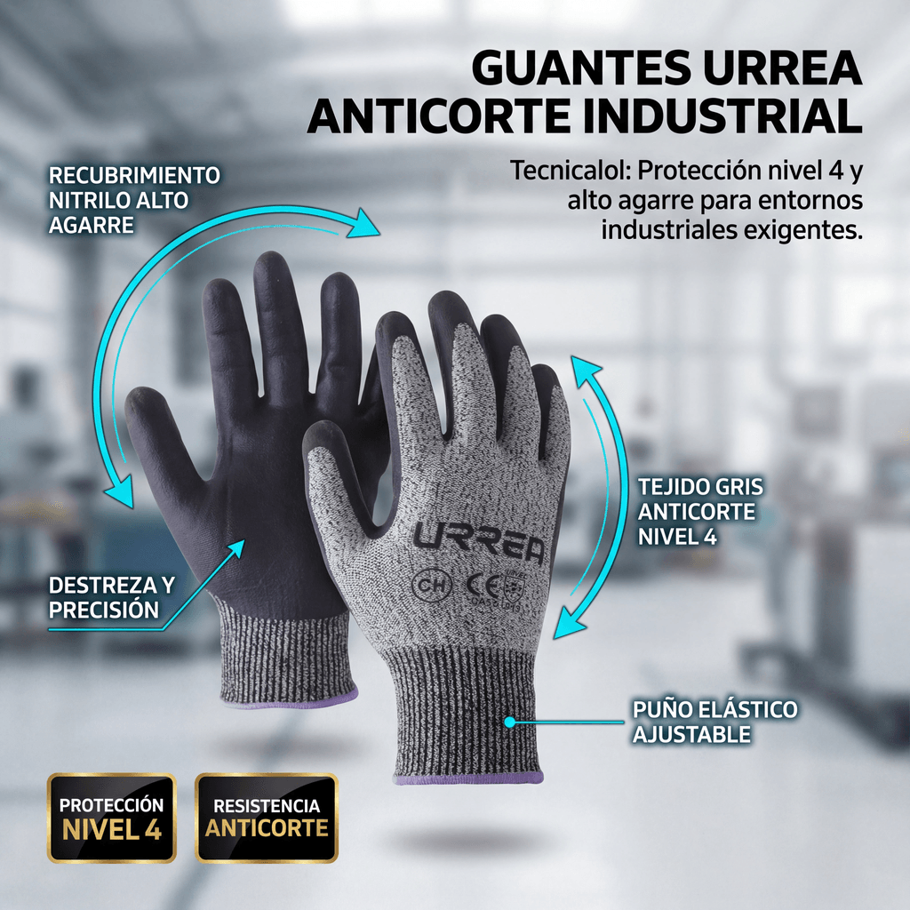Guantes talla extra grande supraneema con recubrimiento de nitrilo. - Image 4