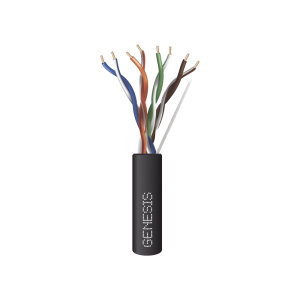 Bobina de Cable de 305 Metros (1000 Pies) / UTP Cat6 PLENUM / Color Negro / UL, CMP SPNLS / Probado a 350 MHz / Aplicaciones de CCTV / Redes de Datos / IP Megapixel / Control RS485