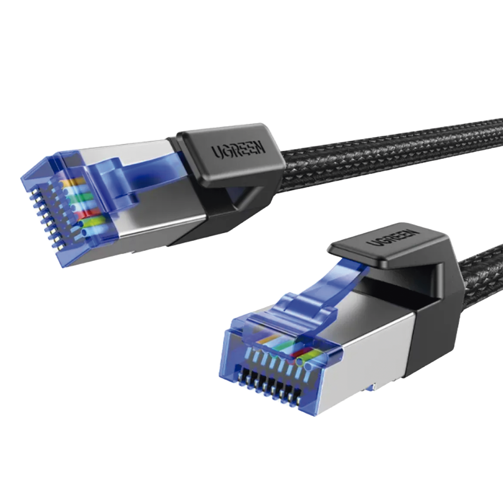 Cable Ethernet Cat8 CLASS F/FTP Redondo con Malla de Nylon 2 Metros (6.56 Pies) - Image 2