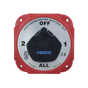 Switch Selector de Batería y Alternador de Servicio Pesado, para Sistemas Eléctricos Marinos
