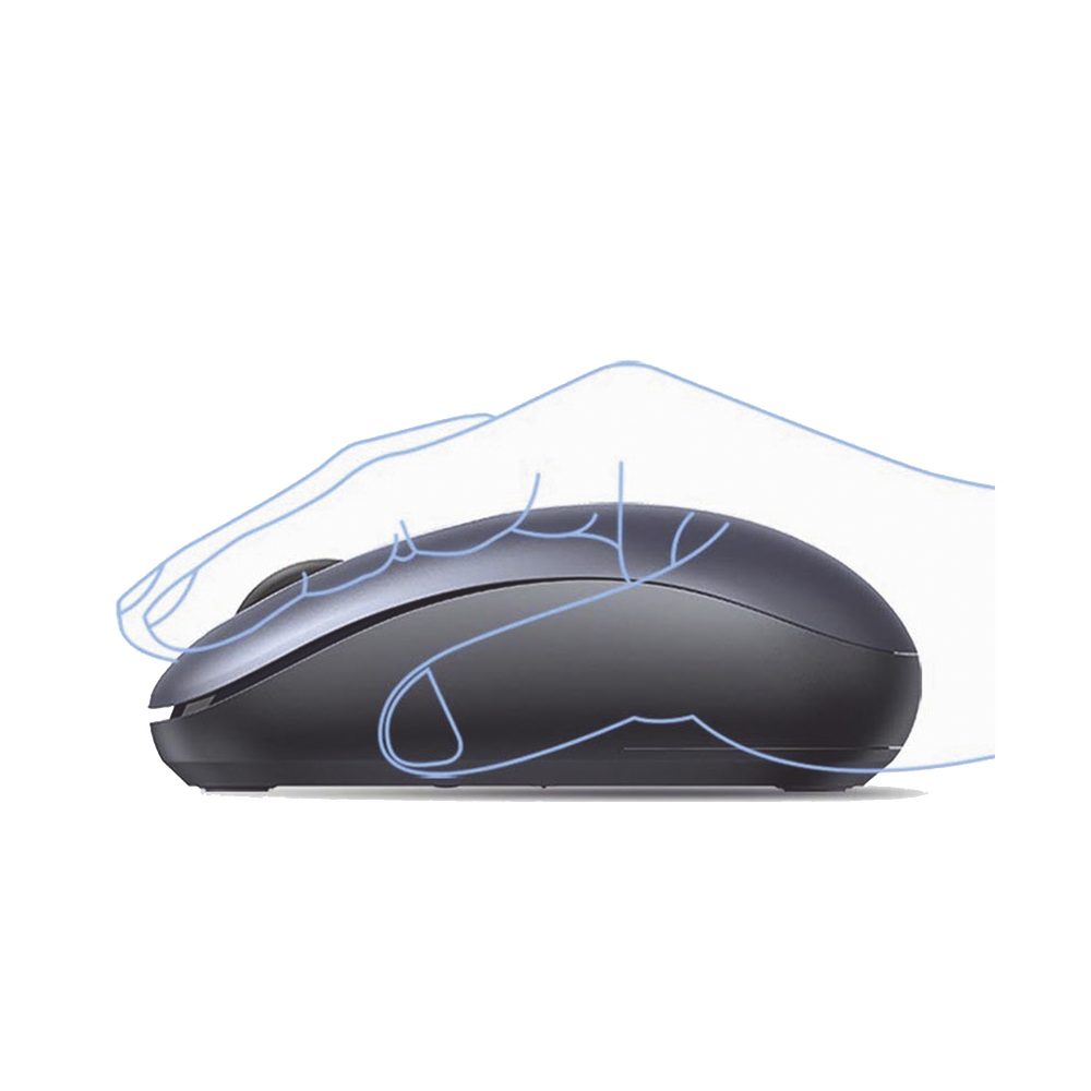 Mouse Inalámbrico 2.4G 800/1200/1600/2400 DPI | Función de 3 botones | Alcance 10m | Silencioso | Ergonómico | Anti-caída y Anti-interferencias | Batería Alcalina AA incluida | Midnight Blue. - Image 5