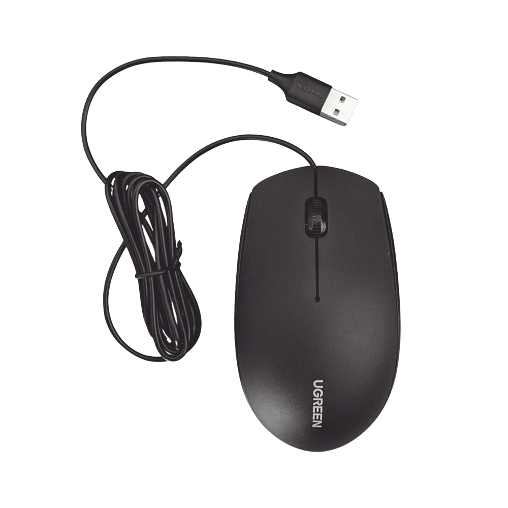 Mouse Óptico USB | Cable USB de 1.5 metros | 3 Botones | 1200DPI | Diseño Ergonómico | Silencioso | Color Negro | Windows / MacOS / Linux / Chrome y otros | También Compatible con DVR / NVR. - Image 2