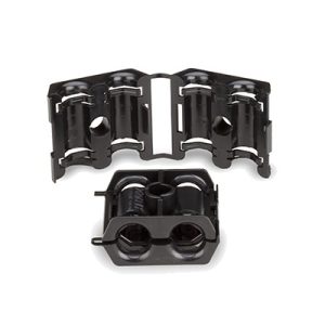 Sujetador Doble para Cable con Di?metro de 9 a 12 mm (0.35 a 0.47 Pulgadas). Paquete de 10 Piezas