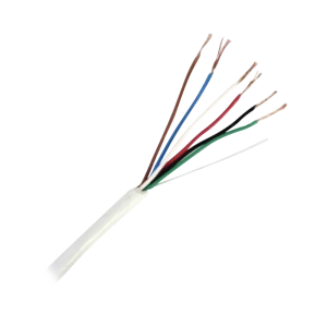 Bobina de Cable de 152 Metros (500 Pies) de 6 x 20 AWG / Blindado / Color Blanco / Aplicaciones en Control de Acceso, Audio e Instrumentaci?n