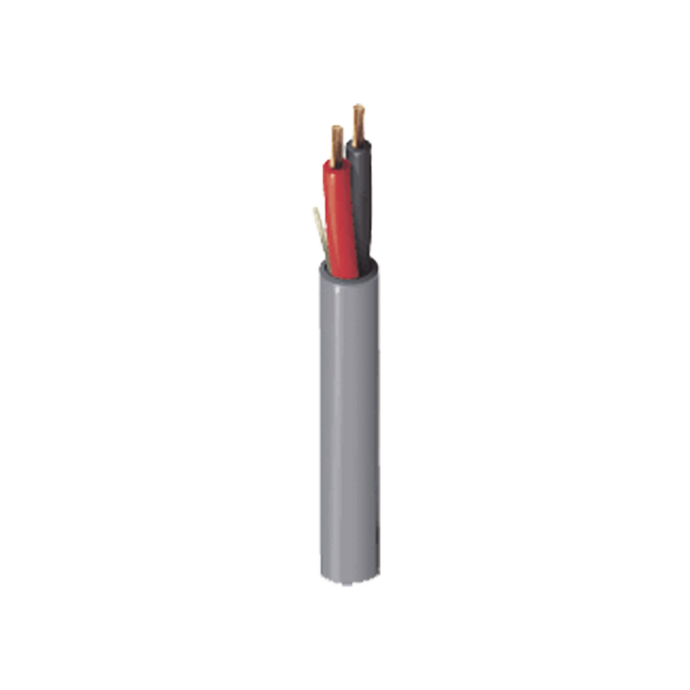 Bobina de 305 Metros (1000 Pies) de Cable / 2 x 16 AWG / Color Gris / Para Aplicaciones Multi Prop?sito, Seguridad, Control de Acceso, Audio.