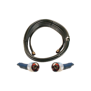 Jumper Coaxial de 50 Ohm con Cable Wilson-400 | Conector N Macho en los Extremos | 15.24 Metros (50 Pies) de Longitud.