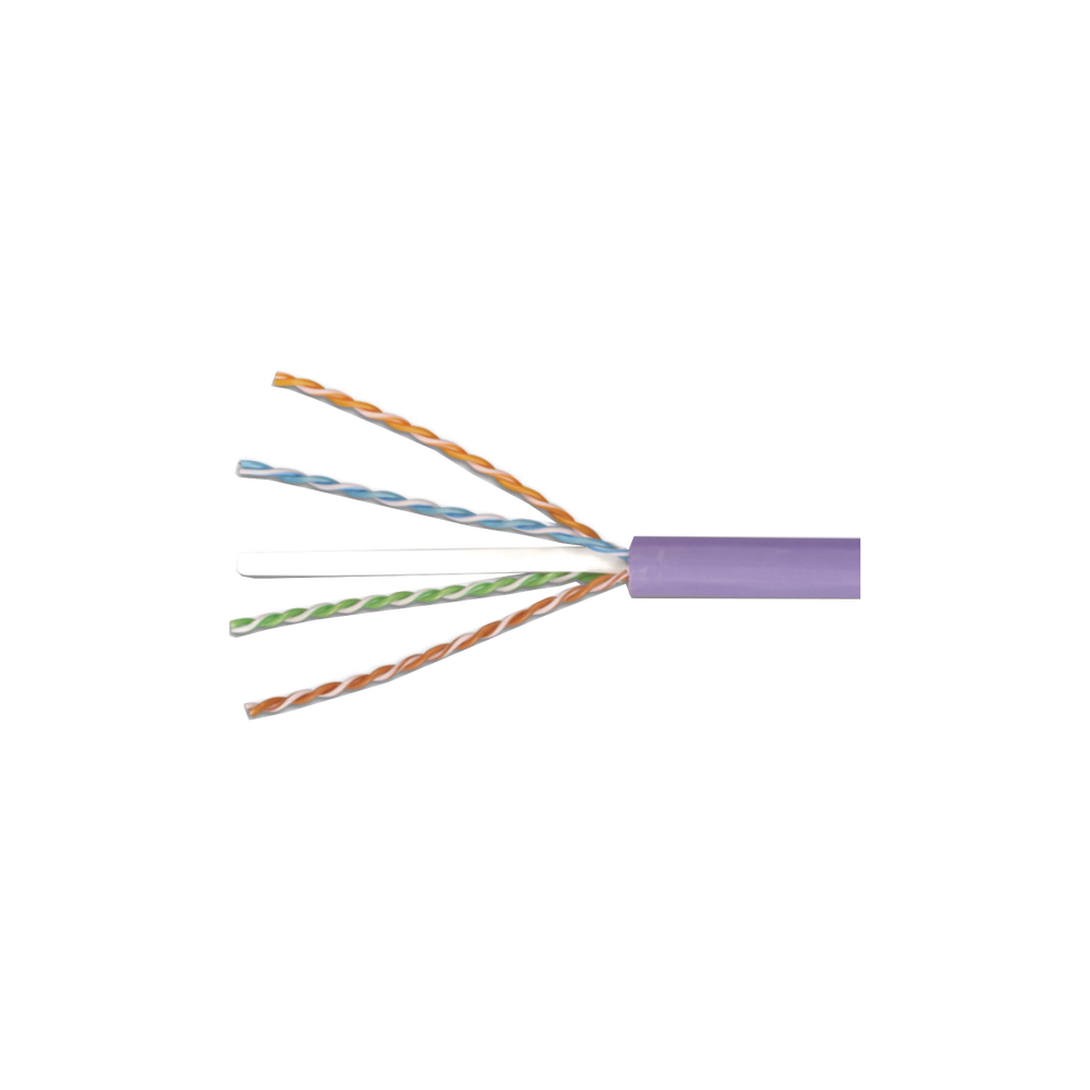 Bobina de Cable UTP Reelex, de 4 Pares, Alto Desempe?o Cat6, LS0H (Bajo Humo, Cero Hal?genos), Color Violeta, 23 AWG, 305 Metros (1000 Pies) - Image 3