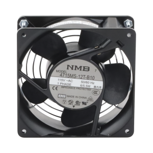 Ventilador Axial Compacto, de 4 Pulgadas, 49 CFM, 115 Vca, De Acero, Color Negro