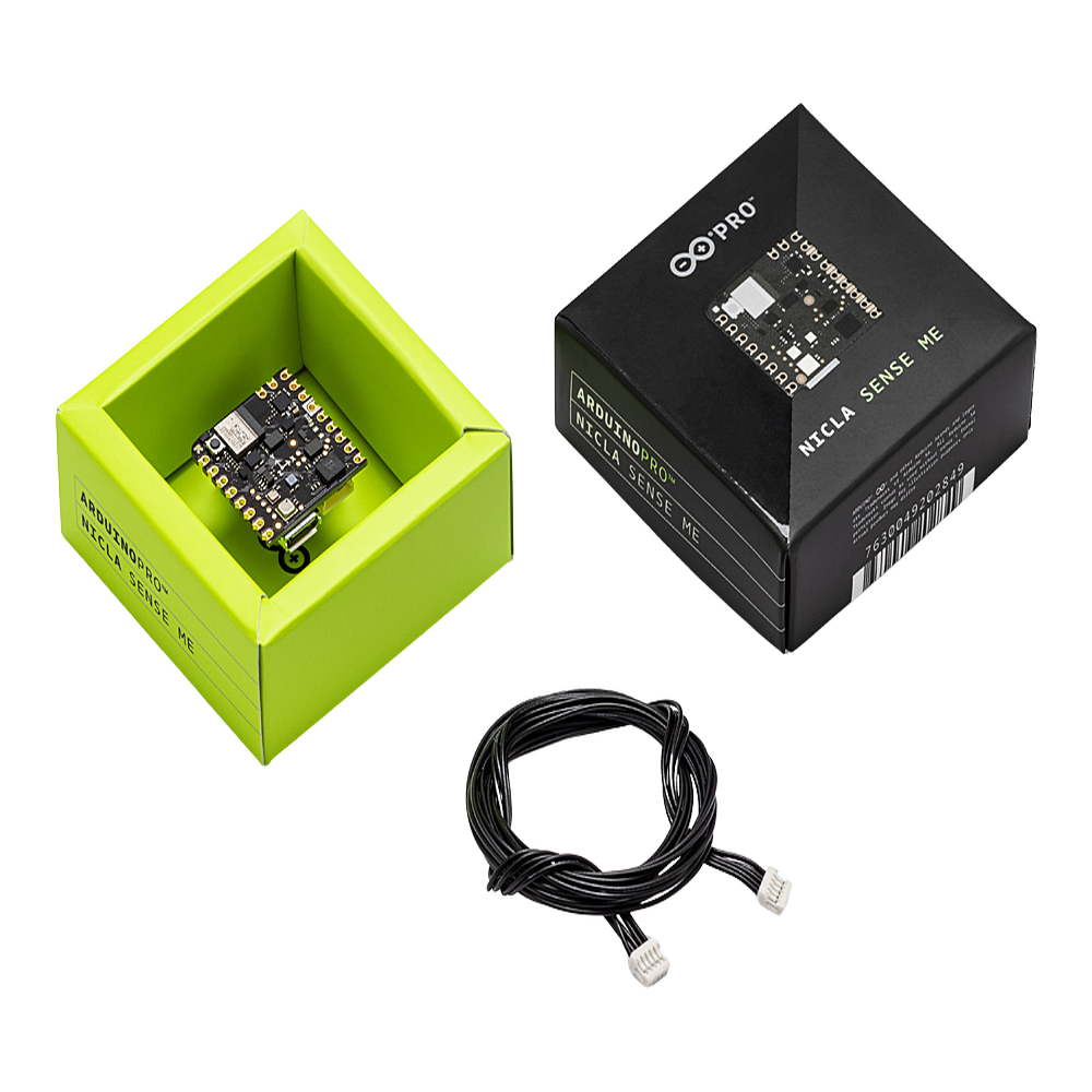 Placa de Desarrollo IoT / Arduino Nicla Sense ME / 4 Sensores Bosch Industrial / Bluetooth 5.0 / nRF52832 Cortex-M4F 64MHz / 512KB Flash + 2MB Externa / BHI260AP IMU 6 Ejes / BME688 Gas VOC / BMP390 Presión / BMM150 Magnetómetro - Image 2
